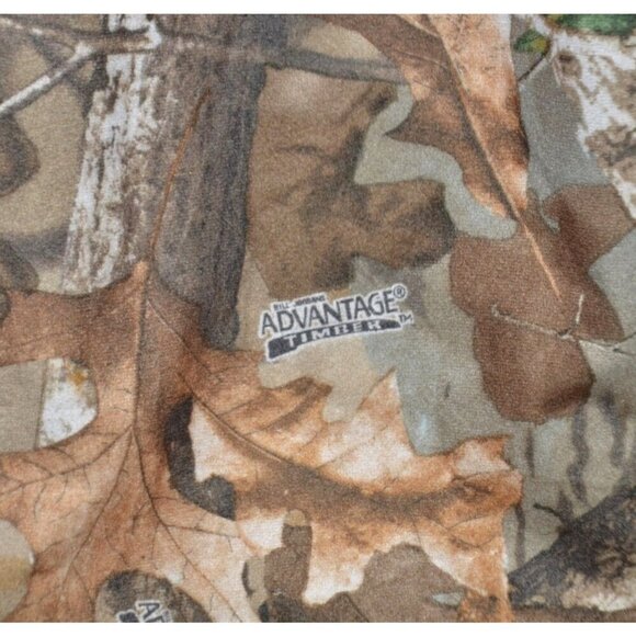 Advantage Timber Men's 2XL Brown Camo Hunting Cargo Pants Elastic Waist Pockets - Picture 3 of 10